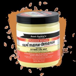 AUNT JACKIE'S CURL MANE-TENANCE 426gr. 15oz. FLAXSEED RECIPES Defining Curl Whip