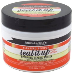 AUNT JACKIE'S SEAL IT UP 213gr. 7.5oz. FLAXSEED RECIPES Hydrating Sealing Butter