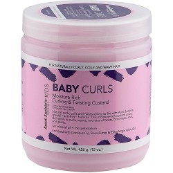 AUNT JACKIE'S BABY GIRLS CURLS 426gr. 15oz. Moisture Rich Curling & Twisting Custard
